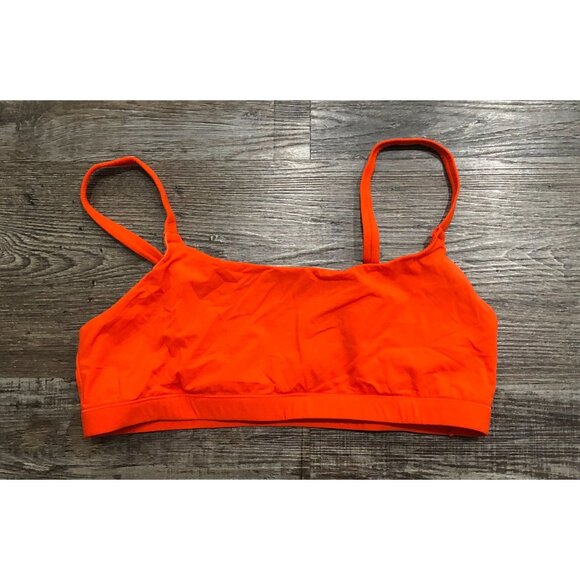 Skims Athletic Sports Bra Large Orange Athletic Work Out Yoga Running - Picture 1 of 4